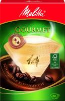 Фильтры для кофеварок Melitta GOURMET №4 коричневые 3 аромазоны 80 штук