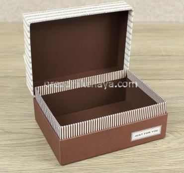 Коробка Винтаж коричневая малая 16*12*8 см