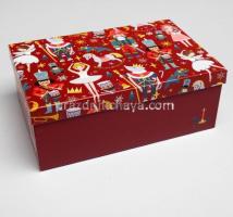 Коробка новогодняя подарочная Щелкунчик 28*18,5*11,5 см.