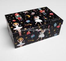 Коробка новогодняя подарочная Щелкунчик 22*14*8,5 см