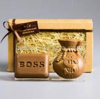 Шоколадный набор Босс и Мешок долларов 160 грамм