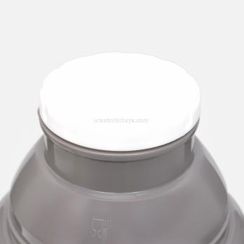 Термос со стеклянной колбой 1,8 литров Сиренево-серый