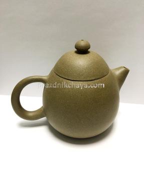 Чайник глиняный Оливковый 200 мл ручной работы 