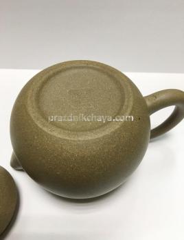 Чайник глиняный Оливковый 200 мл ручной работы 